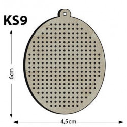 Ks9 Oval Delikli Kasnak Kolye