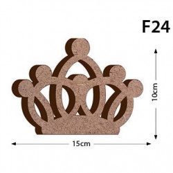 F24 Prenses Taç Figürü Biblo Ahşap Obje
