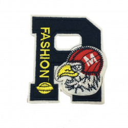 Yapıştırma R Harfli Fashion Yazılı Patch
