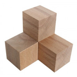 Da21 Ahşap Küp Kayın Ağacı 3x3 cm