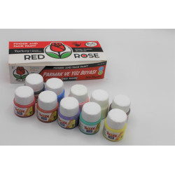 Red Rose Parmak ve Yüz Boyası 10'lu 25 ml