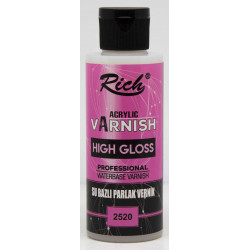 Rich Parlak Vernik Su Bazlı High Gloss 120 cc