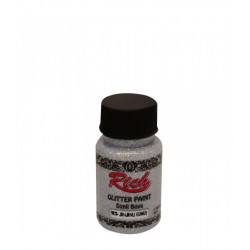 Rich Simli Boya Glitter Paint 50 cc Janjanlı Gümüş 9028