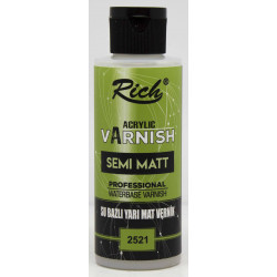 Rich Yarı Mat Vernik Su Bazlı 120 cc