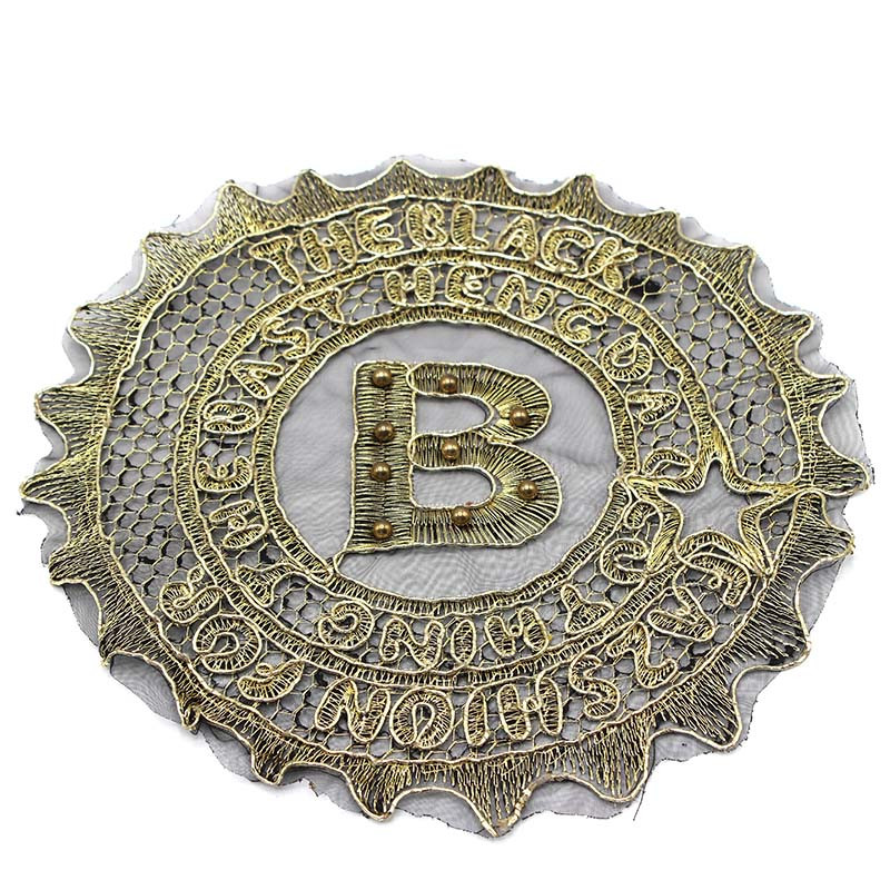 B Harfli Yaldızlı Aplike