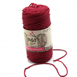 Polyester Makrome İpi Bordo