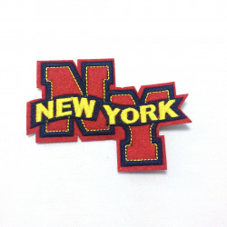 Yapıştırma Newyork Yazılı Patch