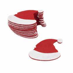Yılbaşı Süsü Noel Şapkası 10'lu