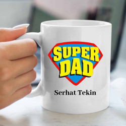 Super Dad Baskılı Kupa Bardak