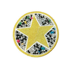 Yapıştırma Dökme Taşlı Yıldız Patch