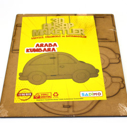 Ahşap Maket Kumbara Araba