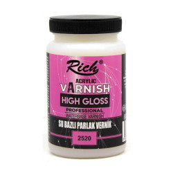 Rich Parlak Vernik Su Bazlı High Gloss 250 cc