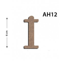 Ah12 Ahşap 6 cm İ Harfi