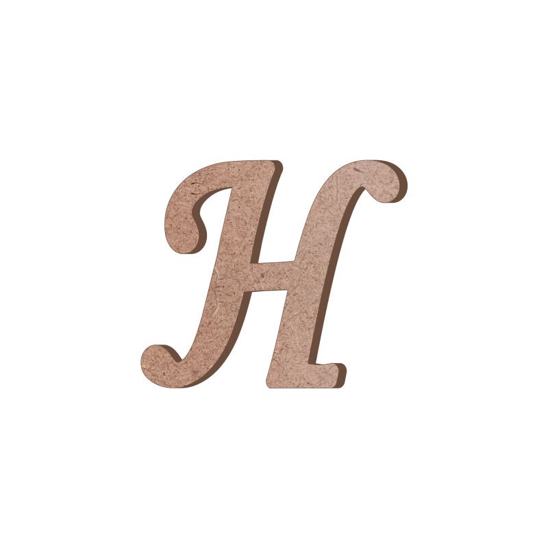 Hr10 H Harfi Biblo Ahşap Obje Hr10 H Harfi Biblo Ahşap Obje