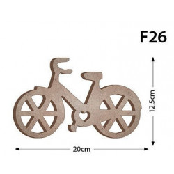 F26 Ahşap Bisiklet Figürü Biblo Obje